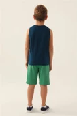 U.S. Polo Assn. 1776 Tree Erkek Çocuk Bermuda Pijama Takım - 2