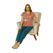 Özlem Bayan Kısa Kollu Pijama Takımı 4007 - 1