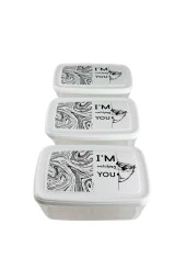 Gıda Saklama Kabı Erzak Saklama Kabı Meyve Sebze Et Balıkları Taze Ve Kuru Tutmak 850ml X 3'lü Set - 5