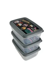 Gıda Saklama Kabı Erzak Saklama Kabı Meyve Sebze Et Balıkları Taze Ve Kuru Tutmak 850ml X 3'lü Set - 2