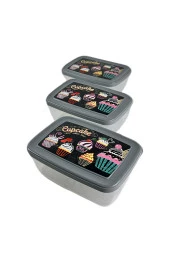 Gıda Saklama Kabı Erzak Saklama Kabı Meyve Sebze Et Balıkları Taze Ve Kuru Tutmak 850ml X 3'lü Set - 5