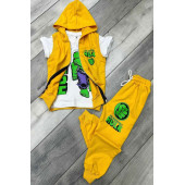 Erkek Çocuk Karakter Baskılı 3Lü Set Takım - 1