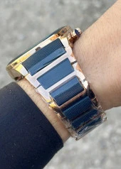 Reward Gold/Lacivert Çelik Kordon Fonksiyonlu Erkek Kol Saati thumbnail 3