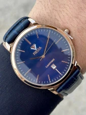 Fiesta Lacivert Deri Kordon Kurmalı Erkek Kol Saati thumbnail 1