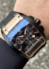 Fiesta Siyah Çelik Kasa Erkek Kol Saati thumbnail 5