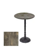 Bistro Döküm Masa (Çipa-6075 Werzalit Yuvarlak Q 70cm)  - Old Pine - 1