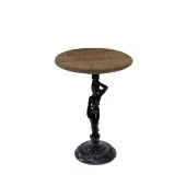 Bistro Döküm Masa (Çipa Angel Werzalit Yuvarlak Q 60cm)  - Canyon Hidalgo - 1