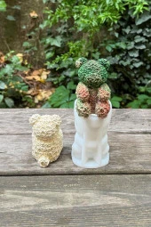 Rose Bear Tekli Silikon Mum Kalıbı thumbnail 4