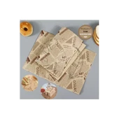 Vintage Gazete Desenli Sunum Kağıdı 50 Adet thumbnail 2