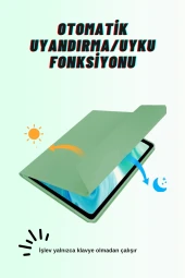 Qpen iPad 9.7 inç (2018)  Uyumlu Klavyeli Tablet Kılıfı thumbnail 6
