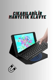 Qpen iPad 9.7 inç (2018)  Uyumlu Klavyeli Tablet Kılıfı thumbnail 9