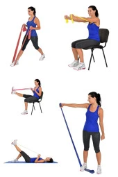 Pilates Yoga Egzersiz Direnç Spor Bandı Pilates Lastiği Direnç Bantı - 1