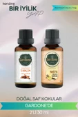 Vanilya + Tarçın (Oda Kokusu Aroma Terapi Buhurdanlık/Difüzör Yağı) Set 2 Adet x 30 ml - 1