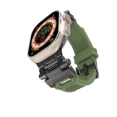 Gpack Apple Watch Series 3 4 5 44mm Kordon Metal Bağlantılı Tokalı Silikon Kayış KRD108 - 4