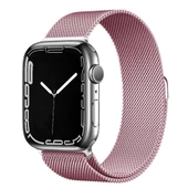 Gpack Apple Watch 7 41mm Kordon Hasır Metal Örgülü Ayarlanabilir BAND01 - 9