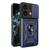 Gpack Xiaomi Redmi Note 13 Pro 4G Kılıf Tank Aramid Sürgülü Vega Yüzüklü Sert Silikon thumbnail 3