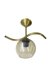 Mutu Ticaret Fuji Eskitme Tekli Bal Camlı Avize | Kaliteli Modern Metal Avize - 1