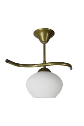 Mutu Ticaret Fuji Eskitme Tekli Beyaz Yatsı Camlı Avize | Kaliteli Modern Metal Avize - 3