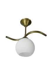 Mutu Ticaret Fuji Eskitme Tekli Beyaz Camlı Avize | Kaliteli Modern Metal Avize - 3