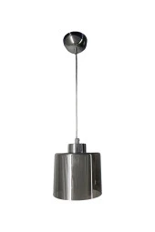 Mutu Ticaret Gani Sarkıt Krom Tekli Füme + Beyaz Camlı Avize | Kaliteli Modern Metal Avize - 1