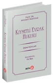 Kıymetli Evrak Hukuku Ders Notları - 1
