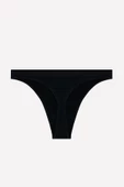 Siyah Seamless Mini String Brief - 2
