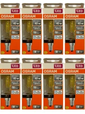 Osram 4W (40W) 6500K (Beyaz Işık) E14 Duylu Eski Tip Görünümlü Led Ampul (8 Adet) thumbnail 1