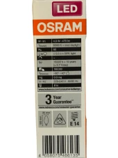 Osram 4W (40W) 6500K (Beyaz Işık) E14 Duylu Eski Tip Görünümlü Led Ampul (8 Adet) thumbnail 3