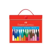 Faber Castell Pastel Boya 24 Renk Plastik Çantalı - 1