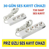 KABLOLU PRİZ SES KAYIT CİHAZI 30 GÜN KESİNTİSİZ KAYIT - 1