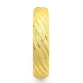 Altın Kaplama Yan Çizgili Bilezik 1.5 cm BLZ-3045 - 4