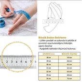 İmitasyon Ajda Bilezik Zigzag Model Altın Kaplama Çelik Blz-3073 - 5