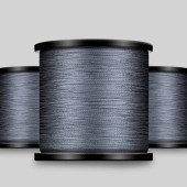 RIKIMARU 0.40 Mm RX4-4 Katlı 150 Metre,32.4 kg Çeker ,Gri Renkli İp,örgü,ipek Misina - 1