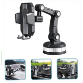 QASUL Evrensel Uzayabilen Ultra Güçlü Büyük Vantuzlu 360 Derece Dönebile Araç İçi Telefon Tutucu - 4