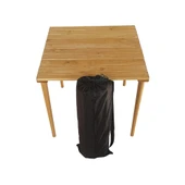 Katlanıp Toplanabilen Çantalı Ceviz Ahşap Kamp Masası - 5