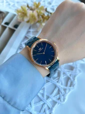 Ferro Çelik Kordonlu Lacivert/Rose 3 Atm Suya Dayanıklı Özel Tasarım Kadın Kol Saati BF21124AWT-T thumbnail 2