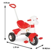 Pilsan Oyuncak Kontrollü Kırmızı Pony Bisiklet 07139 thumbnail 2