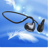 QASUL Koşu için Hava İletimli Kablosuz Mikrofonlu Spor Kulaklıklar Bluetooth V5.3 - 1