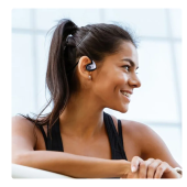 QASUL Koşu için Hava İletimli Kablosuz Mikrofonlu Spor Kulaklıklar Bluetooth V5.3 - 5