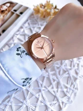 Ferro Rose Gold Renk 3 Atm Suya Dayanıklı Çelik Kordon Özel Tasarım Kadın Kol Saati BFL21250AWT-C4 thumbnail 2