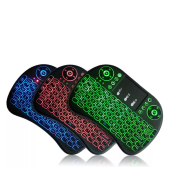 Yeni Nesil Işıklı Kablosuz Mini Klavye Ev Ofis İçin  Tv Televizyon Ps3  Uyumlu Dokunmatik Mouse - 4