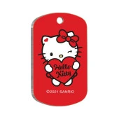Hello Kitty Asker Şekilli Kedi ve Köpek Künyesi Small 2 x 3,5 cm - 1