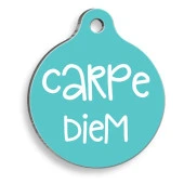 Carpe Diem Yuvarlak Kedi ve Köpek Künyesi - 1