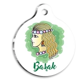 Başak Burcu Kedi Köpek Künyesi Medium 2,6 x 3,8 cm - 1