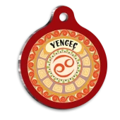 Yengeç Burcu Kedi köpek Künyesi Medium 2,6 x 3,8 cm - 1