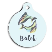 Balık Burcu Kedi köpek Künyesi Small 2 x 3,5 cm - 1