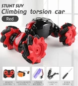 Şarjlı, 360 Derece Dönebilen El'den ve Kumanda Kontrollü, RC Racing 4WD Dönen Dublör Araba-Stunt Car - 12