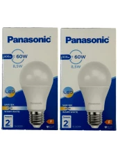 Panasonic 8,5W (60W) 2700K (Sarı Işık) E27 Duylu Led Ampul (2 Adet) thumbnail 1