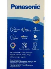Panasonic 10,5W (75W) 2700K (Sarı Işık) E27 Duylu Led Ampul (10 Adet) - 3