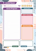 Siyah - Gold Günlük Planlayıcı Defter - Ders Çalışma Planlayıcı Defteri - Planlama Defteri - 3